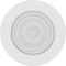 Ekena Millwork Standard Grayson Bullseye Rosette with Square Edge, 5"W x 5"H x 1"P ROSP050X050X100GRY02 - alternate 2